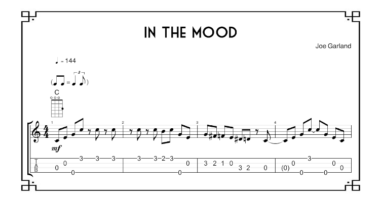 In the mood – Ukulele Potato